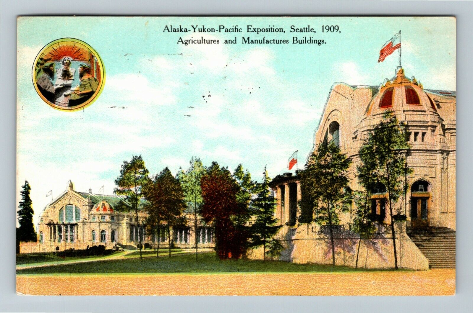 1909 Alaska Yukon Pacific Exposition Agricultures Manufacturer Vintage Postcard