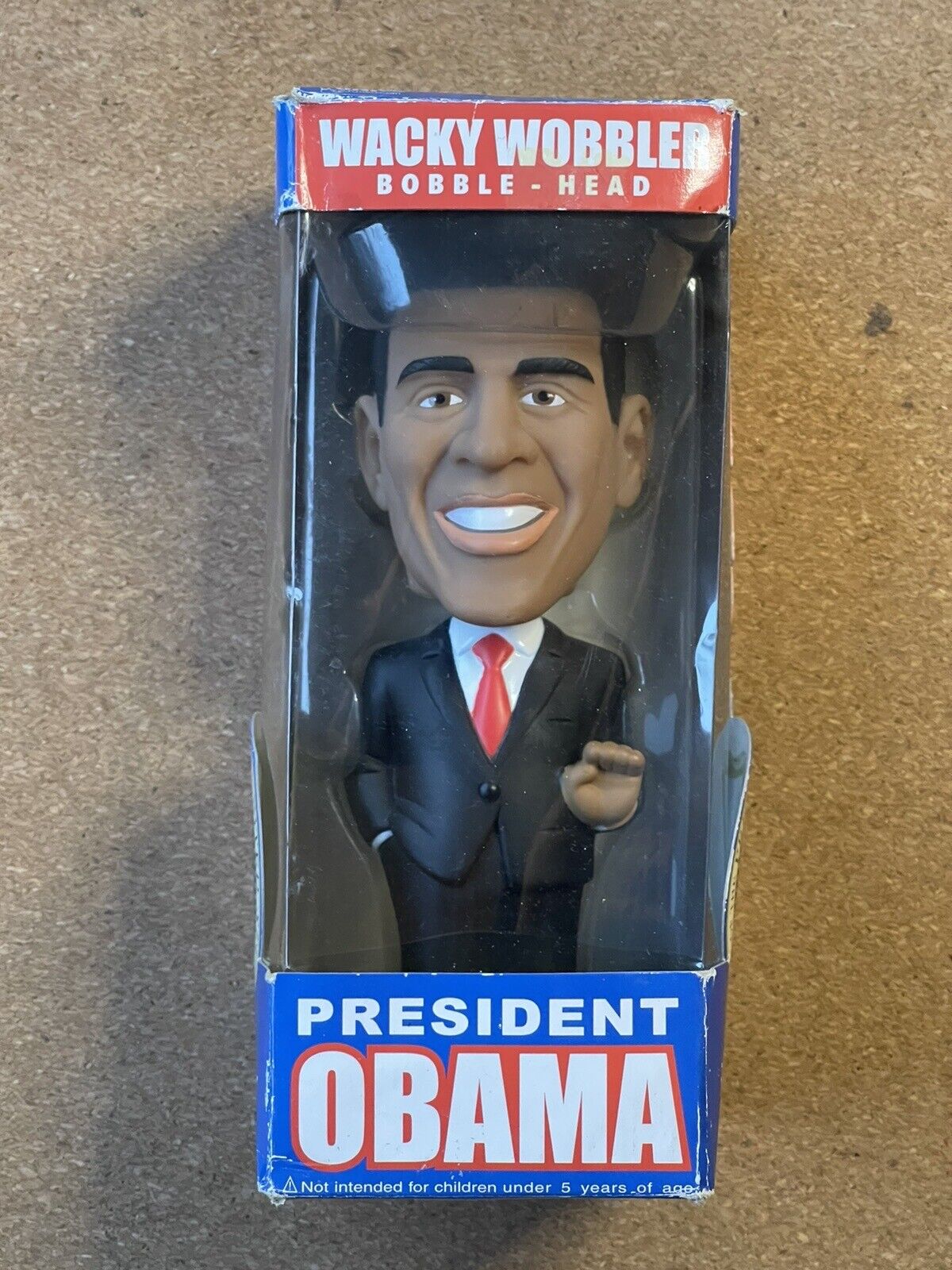 Wacky Wobbler Bobble- Head President Obama FUNKO New In Box “ YES WE CAN”
