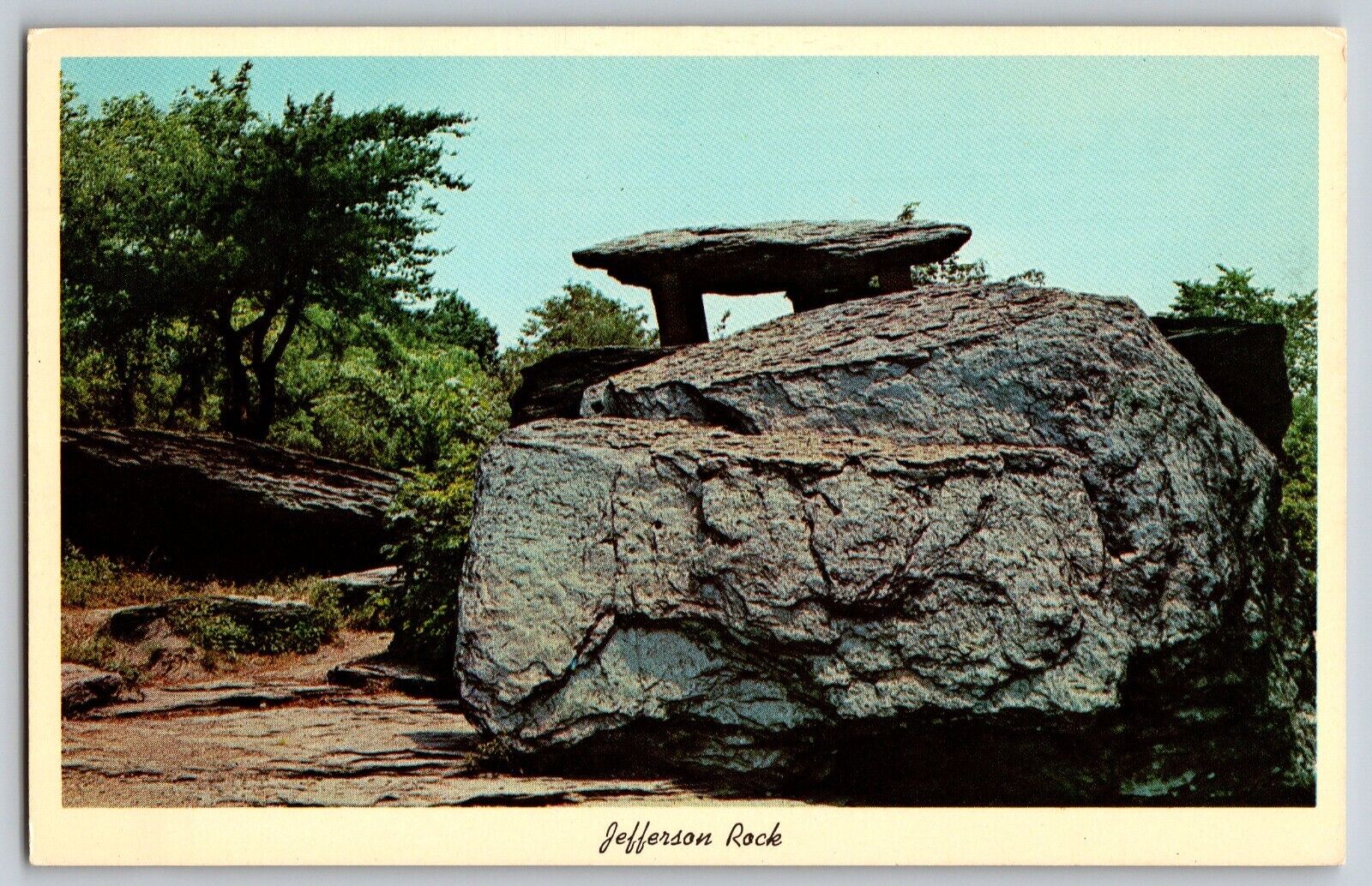 Harper\'s Ferry, West Virginia - Jefferson\'s Rock - Vintage Postcard - Unposted