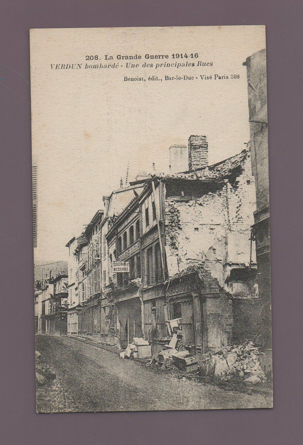 Guerre Of 1914-1916 - Verdun Bombed - A Of Main Streets (C8129)