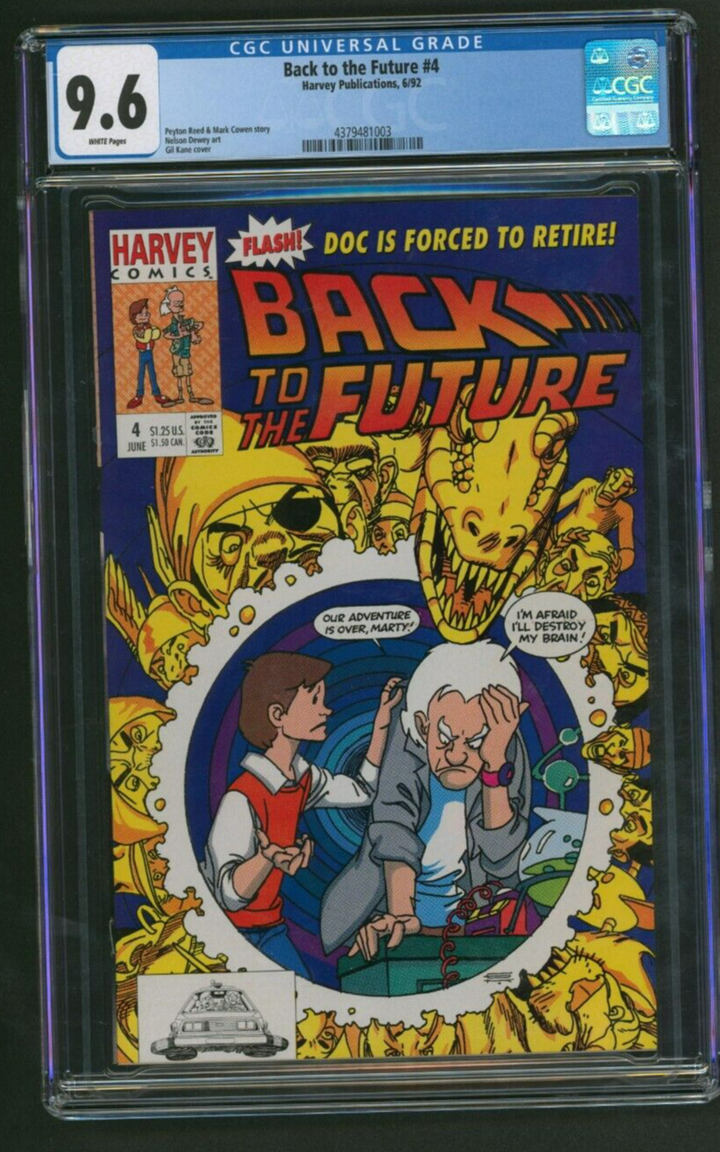 Back To The Future #4 CGC 9.6 Harvey Publications Comics 1992