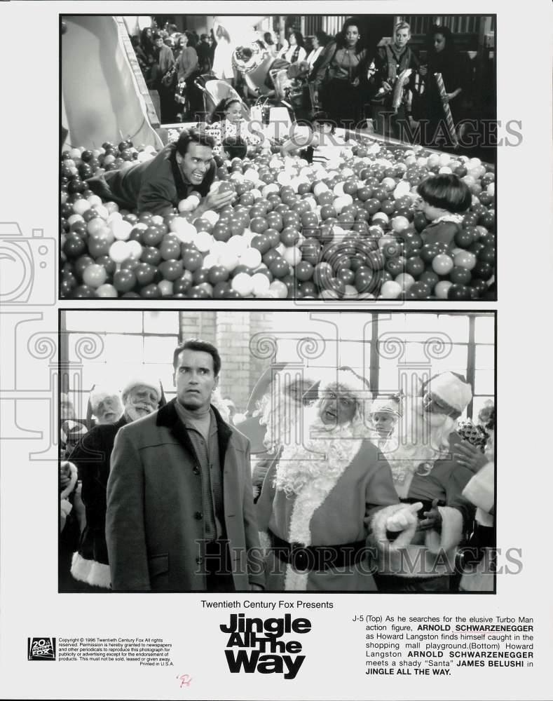 1996 Press Photo Arnold Schwarzenegger & James Belushi in \