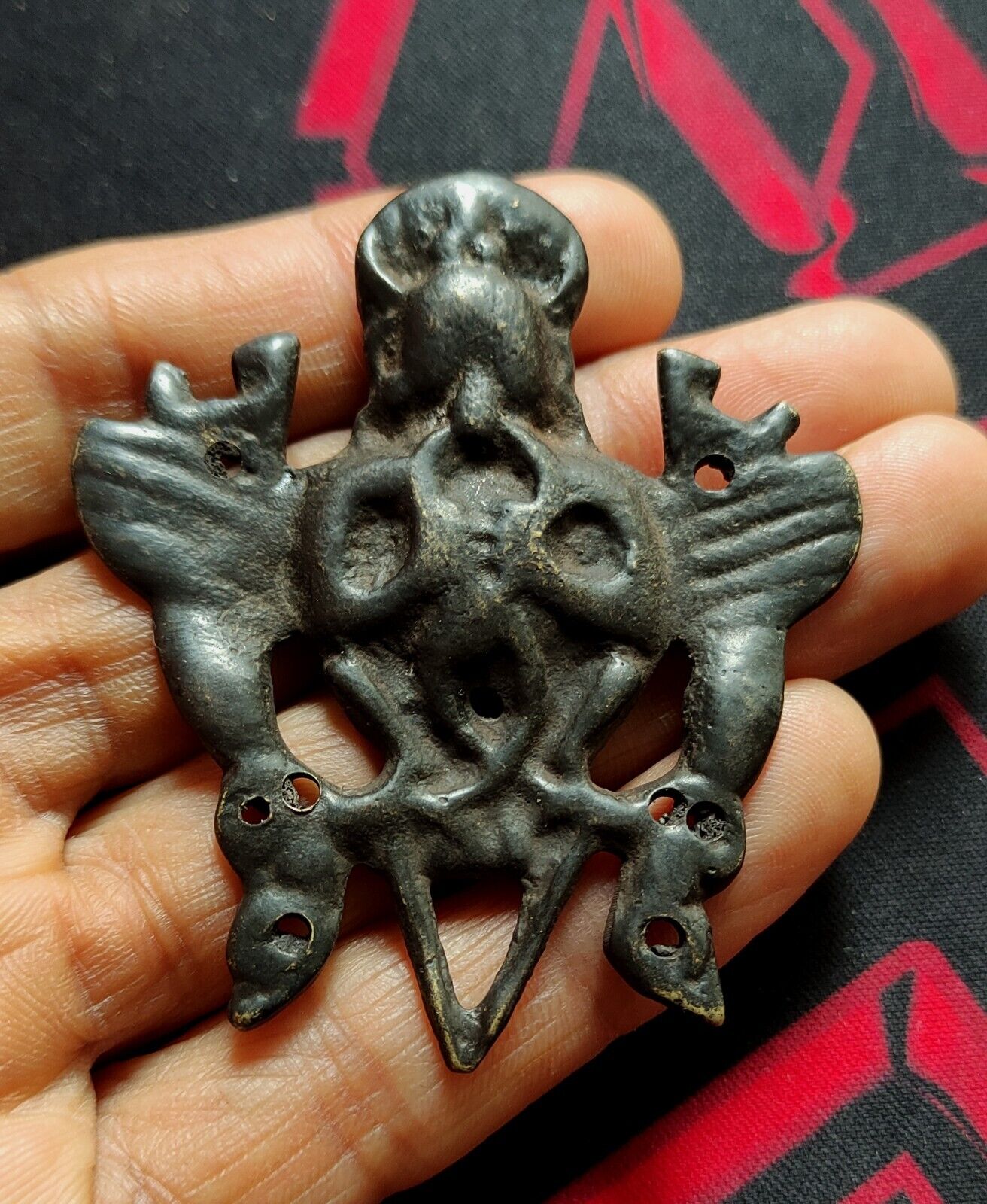 Antique Tibetan Buddhist Amulet Pendant- Garuda Thokcha, Tokcha, TK