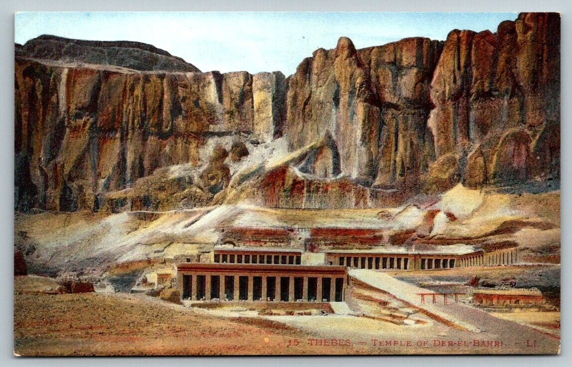 Egypt   Thebes  Temple of Der-el-Bahri  Postcard