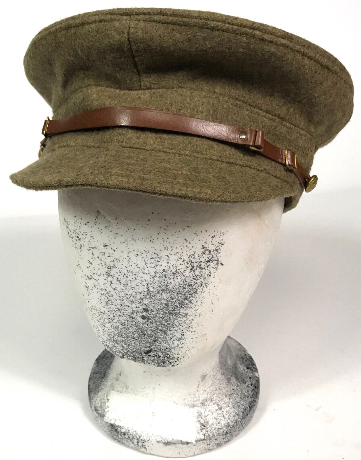WWI BRITISH M1915 WOOL TRENCH CAP- XLARGE