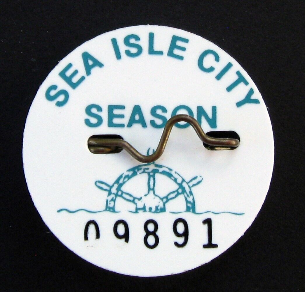 Scarce 1975 Sea Isle City NJ Seasonal Beach Badge Tag New Jersey