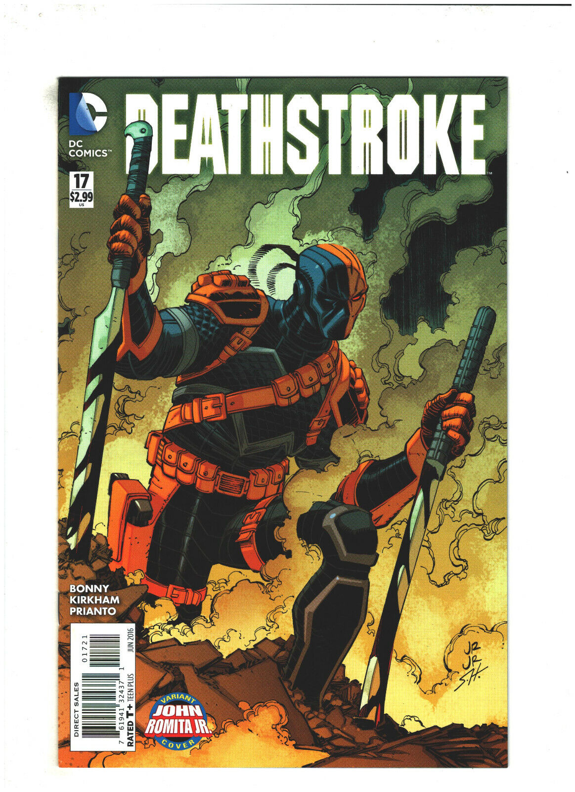 Deathstroke #17 NM- 9.2 DC Comics 2016 John Romta Jr. Variant