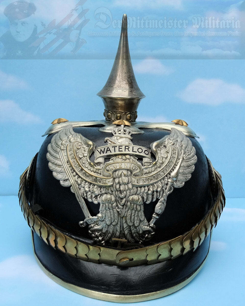 Prussia/Hannover Officer\'s Pickelhaube for Officer in Dragoner Rgt 16
