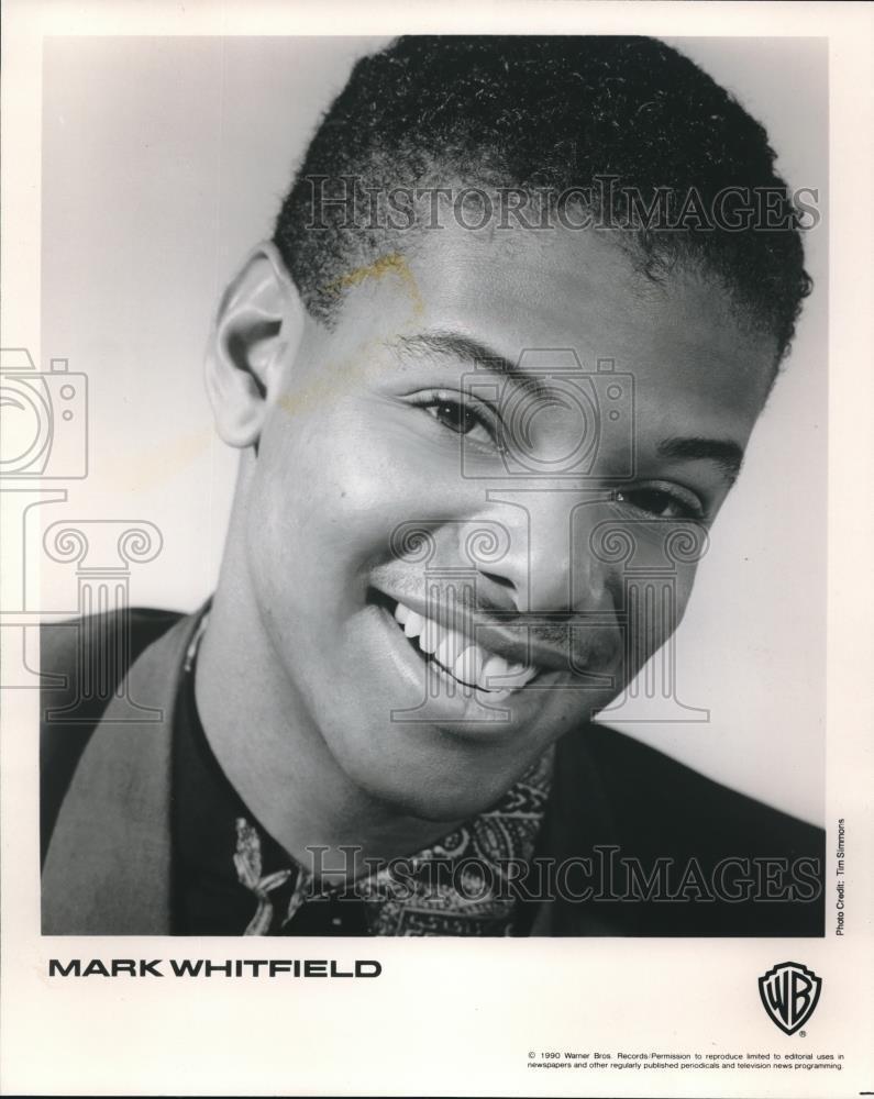 1990 Press Photo Jazz guitarist Mark Whitfield - cvq00019