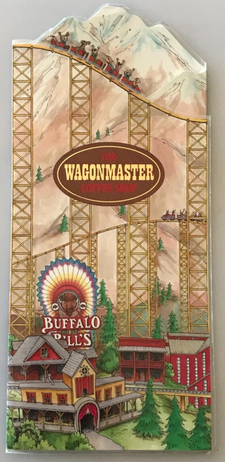 Buffalo Bill\'s Wagonmaster Coffee Shop Menu Nevada Primm Valley Casino VTG \'80s