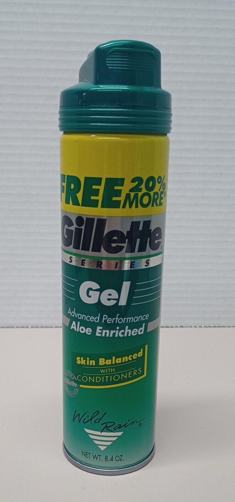 Gillette Wild Rain Vintage 1992 Shave Gel 8.4 Oz. NOS