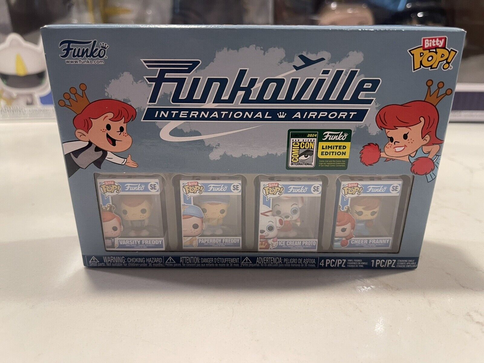 SDCC 24 Limited Edition Pop Bitty Funkoville International Airport Set Of 4 🚨