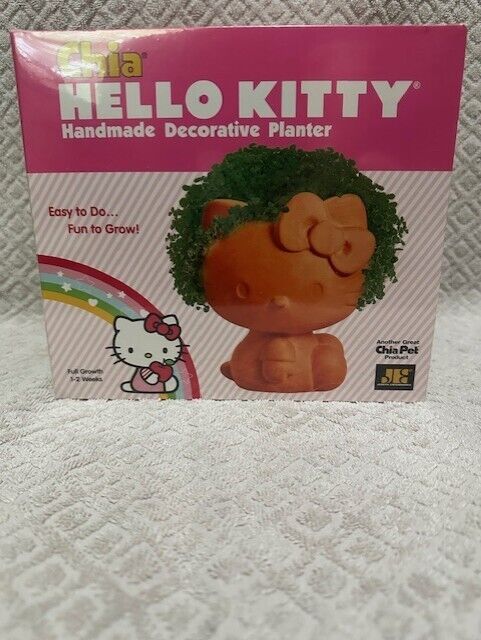 Hello Kitty Chia Pet Decorative Planter Sanrio 2013 SEALED