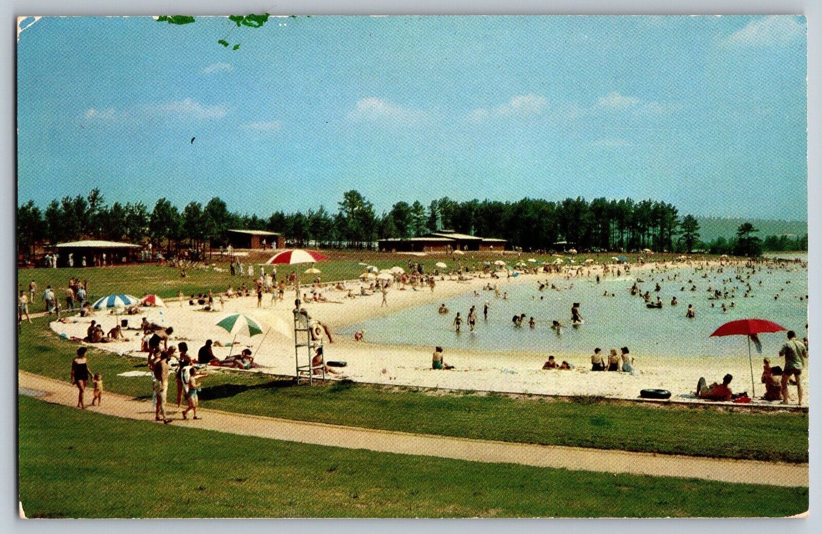 Columbus, Georgia GA - View of Robin Lake - Ida Cason Garden - Vintage Postcard