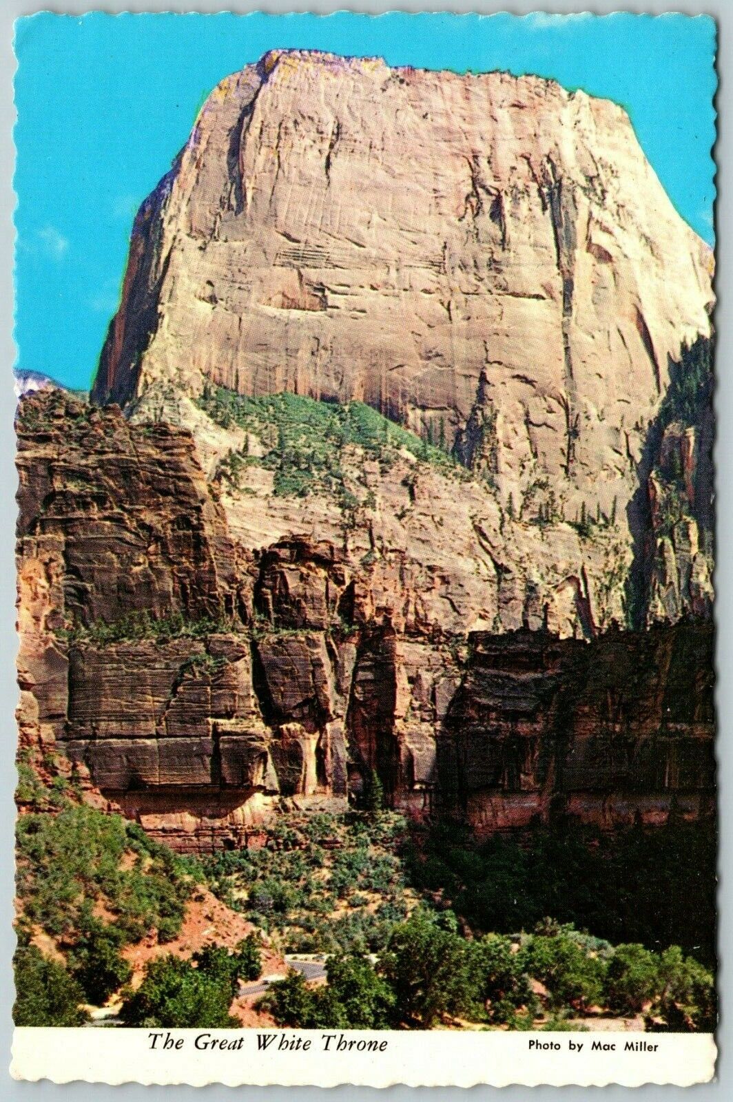 The Great White Throne, Zion National Park, UT - Postcard