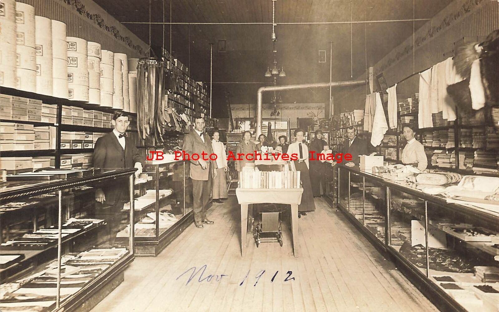 MO, Queen City, Missouri, RPPC, Mercantile Company Interior, 1912, Photo