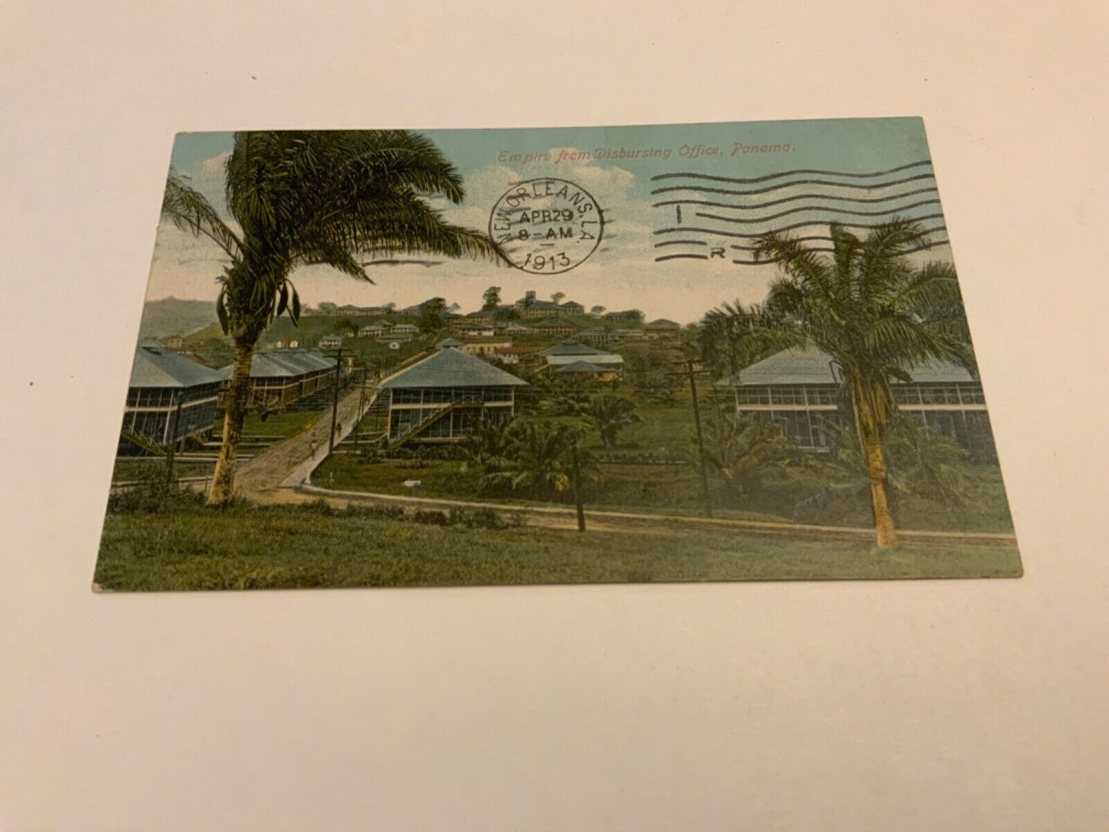 Panama ~ Empire from Disbursing Office -1913  Antique  Postcard