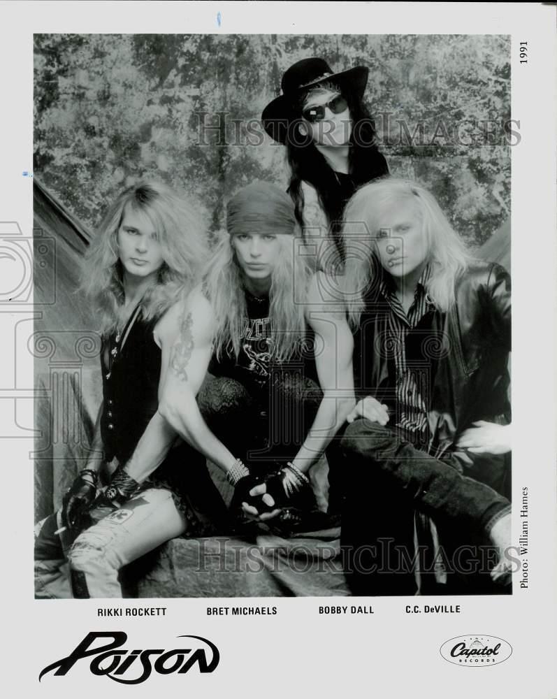 1991 Press Photo Members of the Poison Band - lra11148