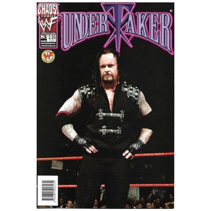 Undertaker #3 Photo cover  - 1999 series Chaos comics NM minus [h`
