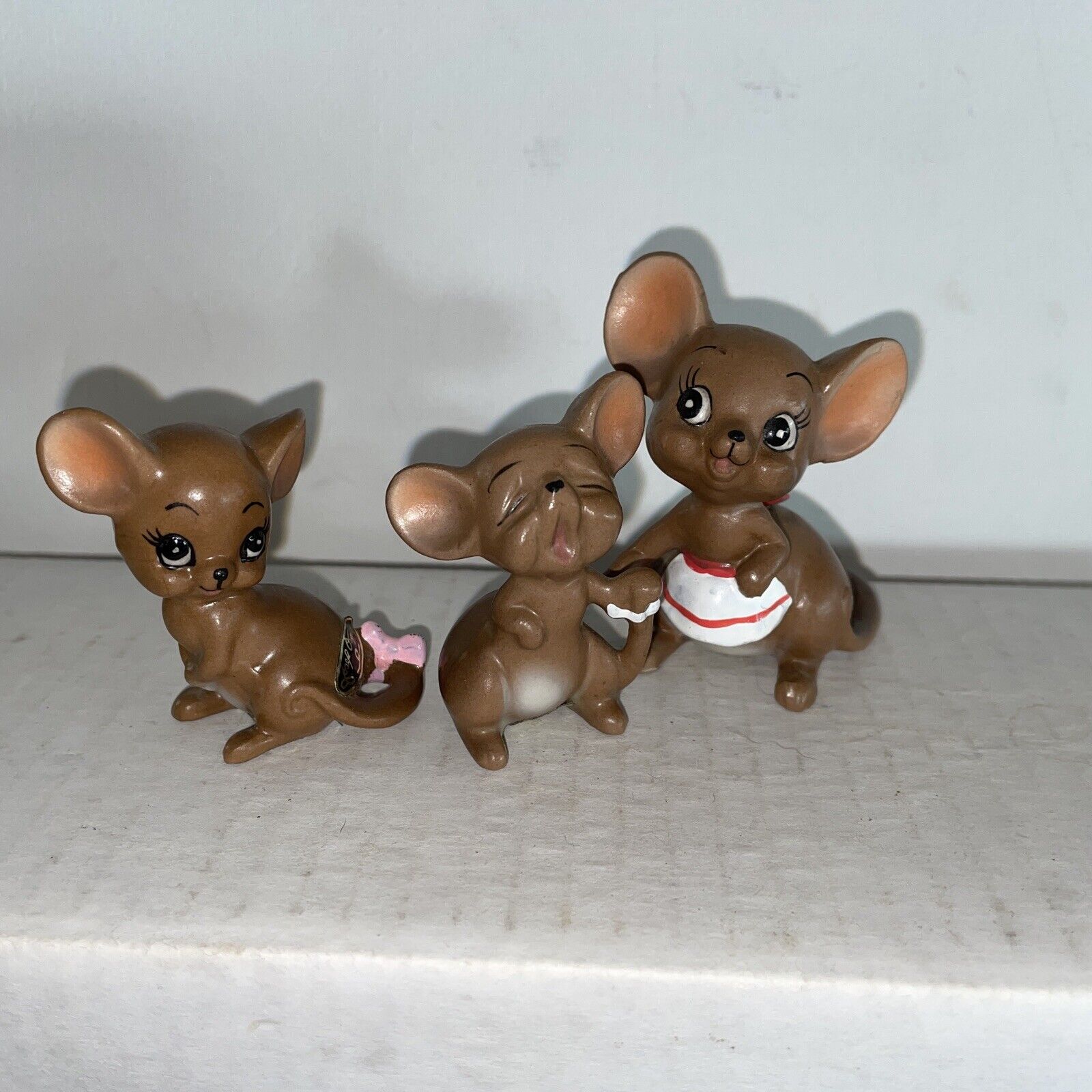 Vintage Joseph Originals Mouse Small Figurines