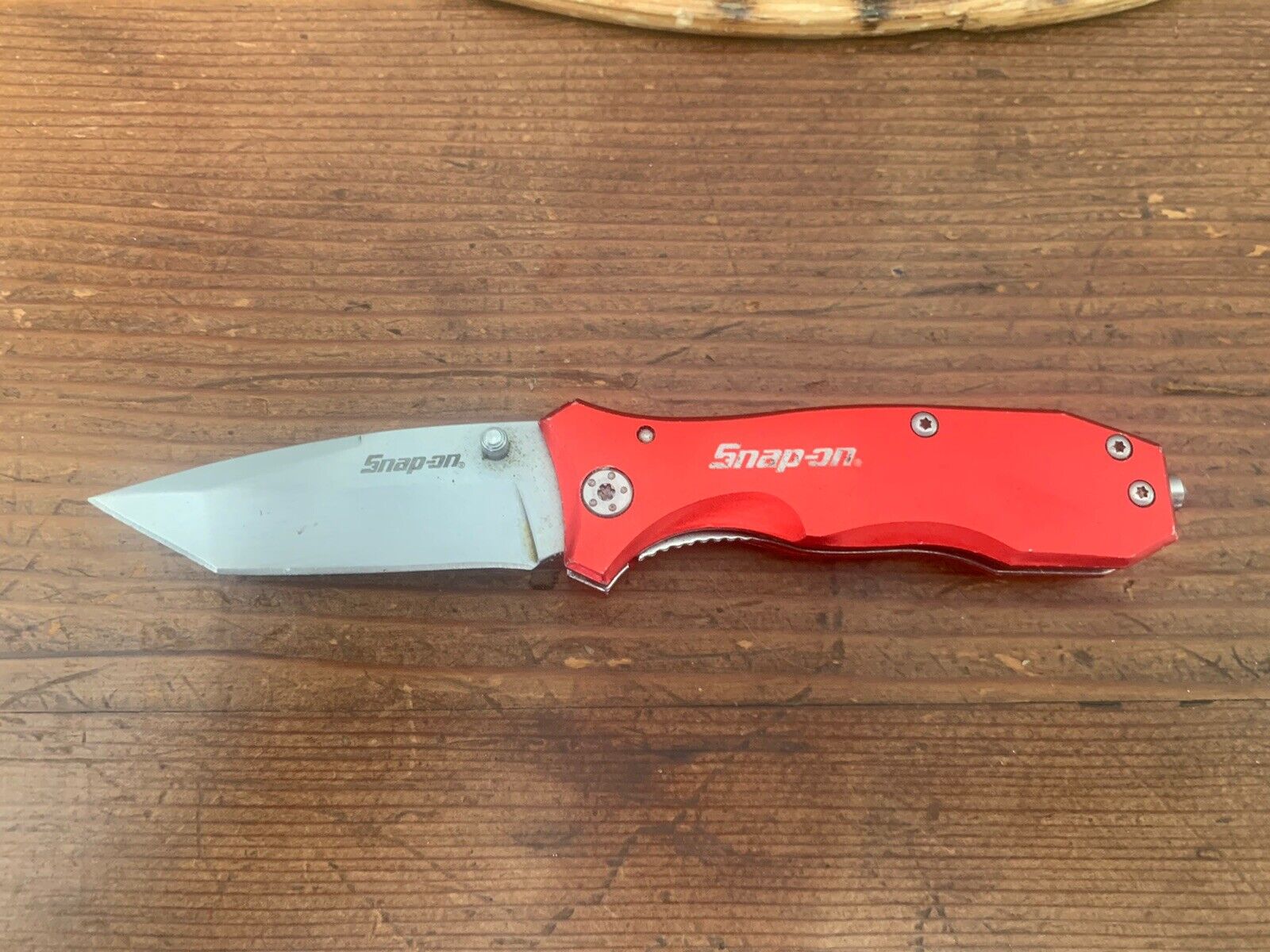 Snap-On Folding Pocket Knife Red - TSA Confiscation - 871048