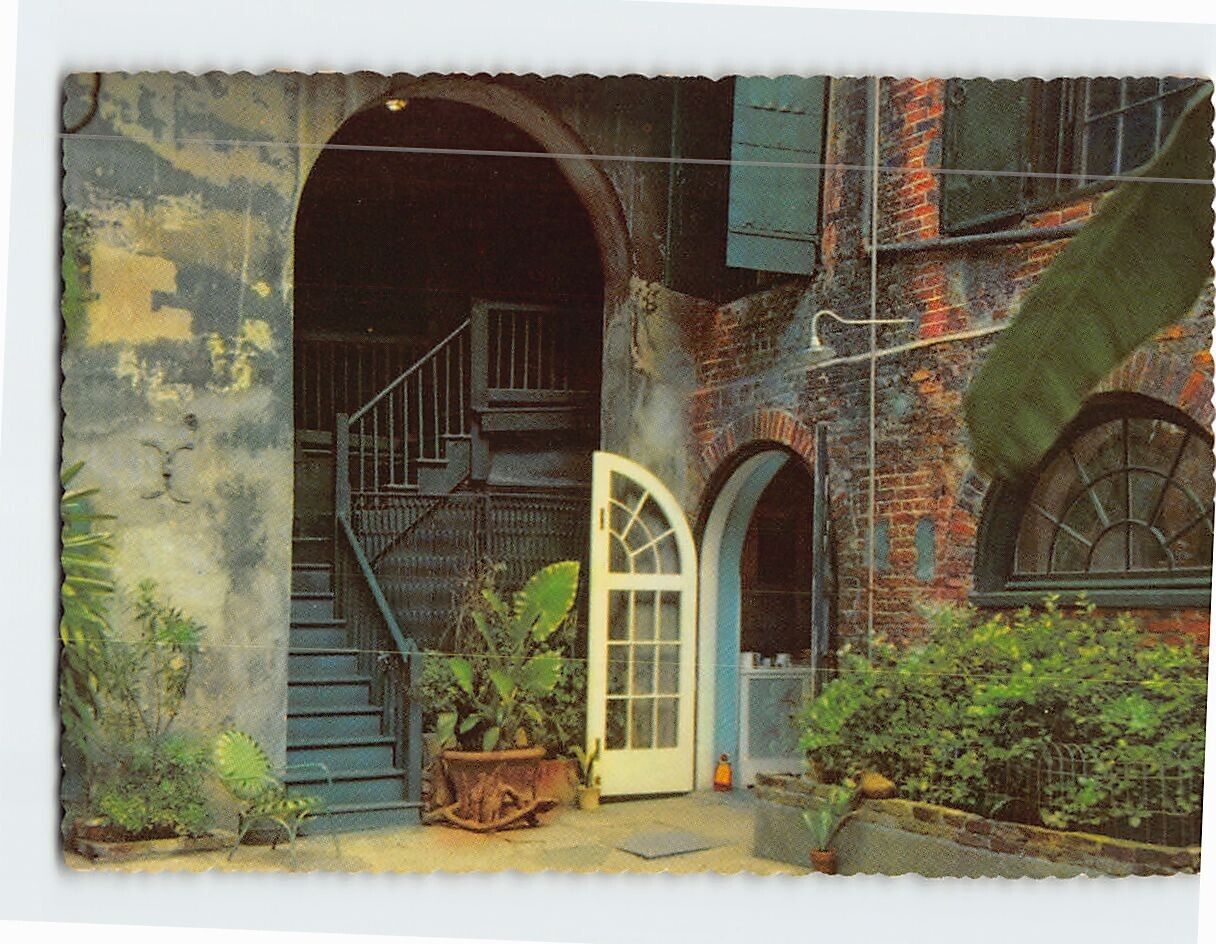 Postcard Brulatour Courtyard New Orleans Louisiana USA