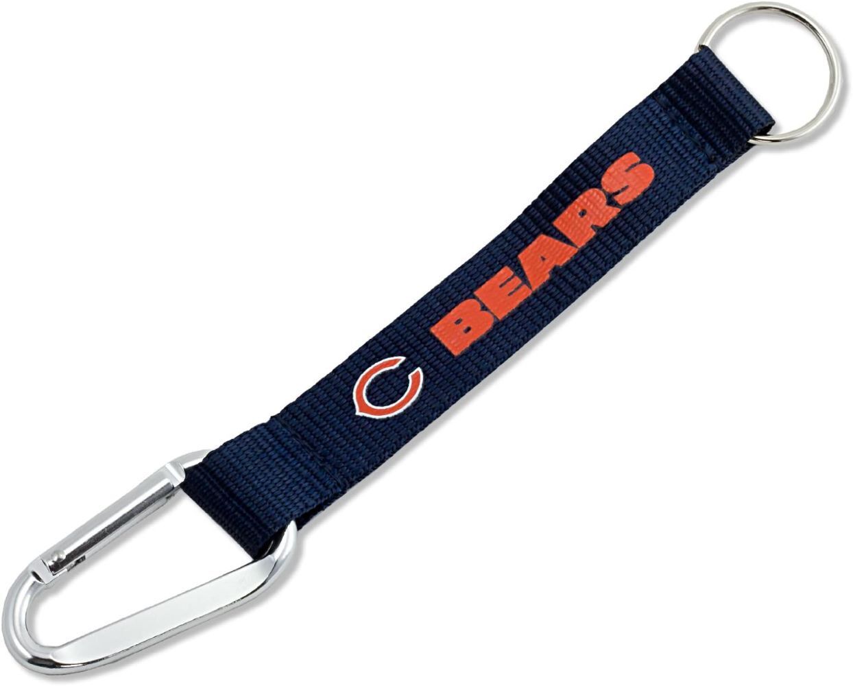 aminco NFL Chicago Bears Carabiner Lanyard Keychain, Team Colors 5 Inch
