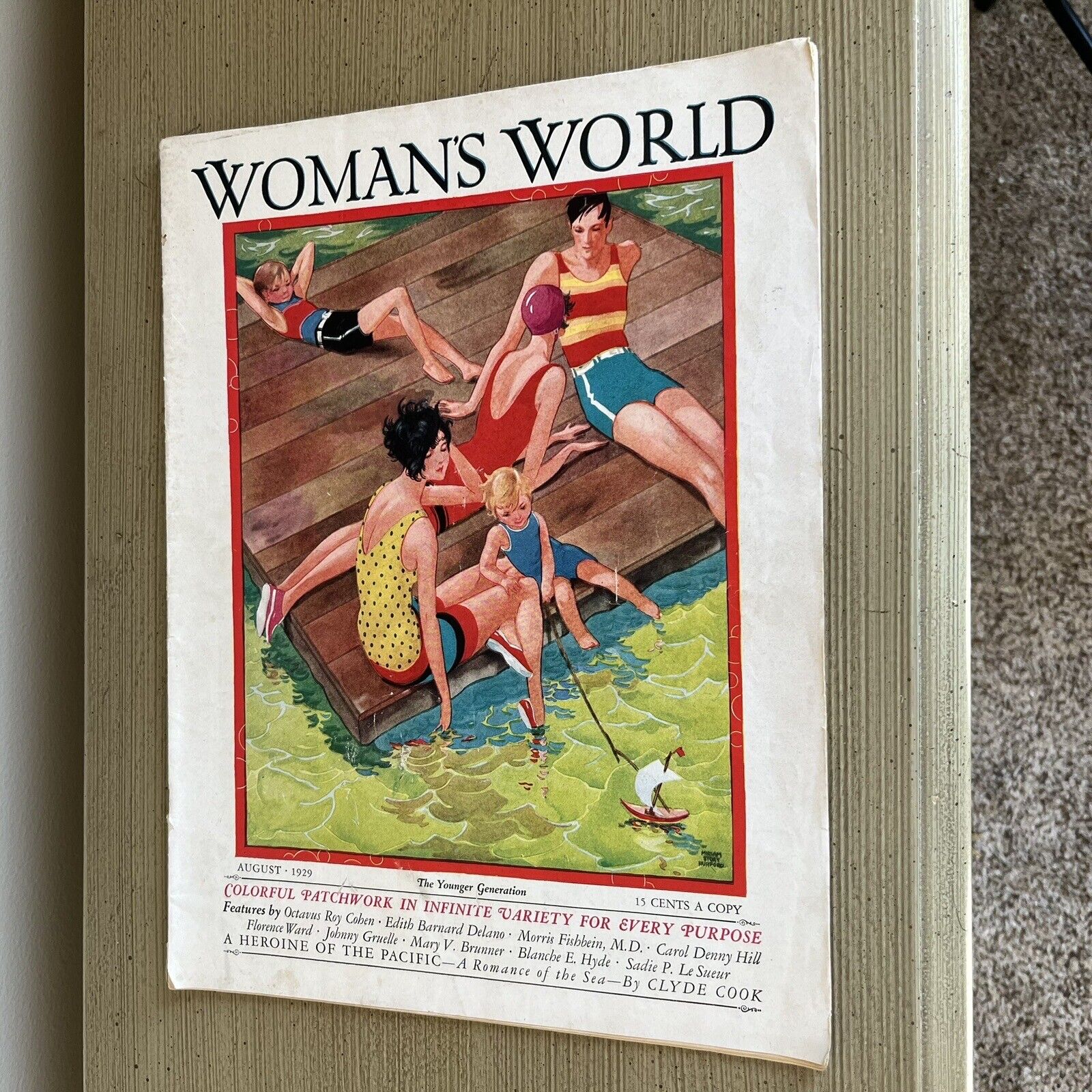 1929 AUGUST WOMAN'S WORLD MAGAZINE - THE YOUNGER GENERATION 