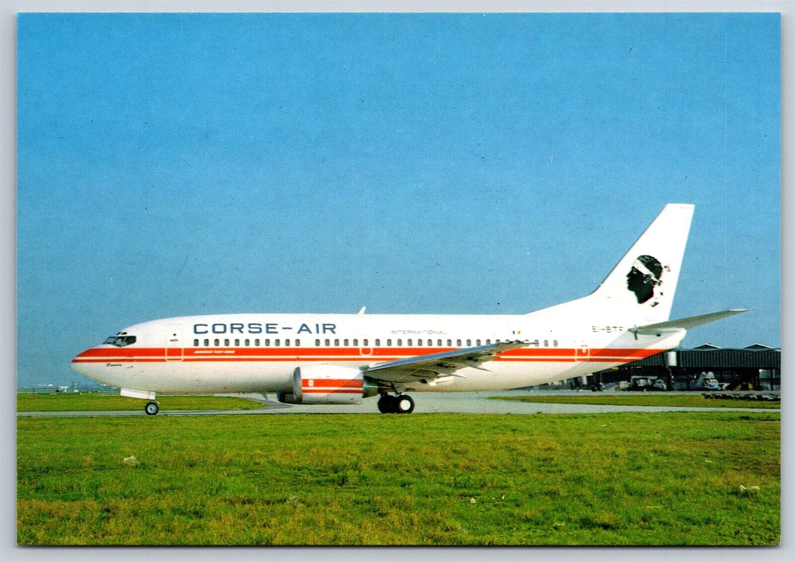 Airplane Postcard Corse Air International Airlines Airways Boeing 737-300 FS6
