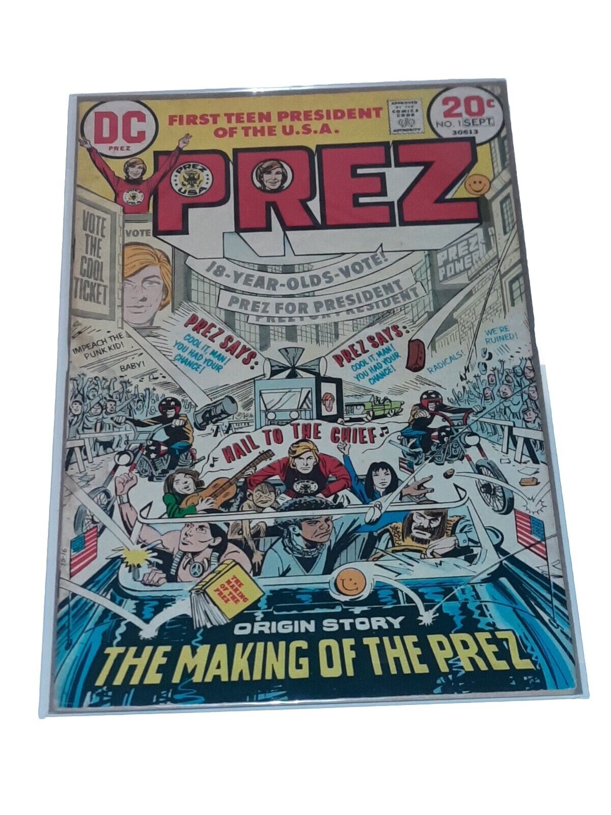 Prez First Teen President 1 DC Comics 1970s Vintage VG/F