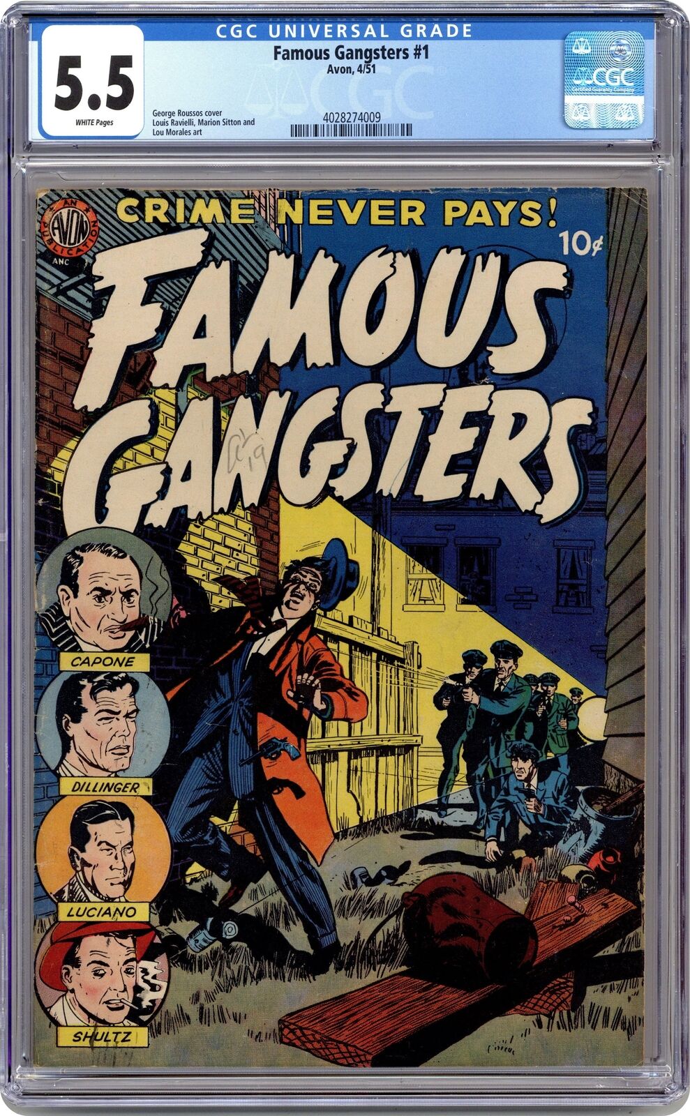 Famous Gangsters #1 CGC 5.5 1951 4028274009