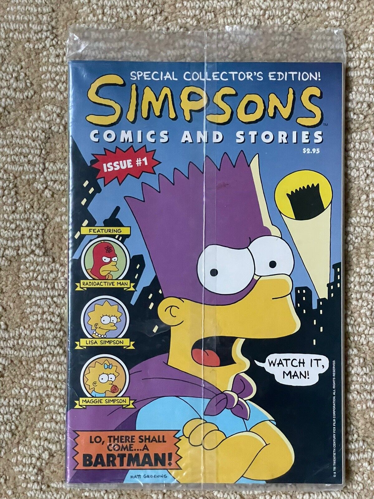 Simpsons Comic Book Issue #1 (w/ Poster) 1993 - NEW / SEALED