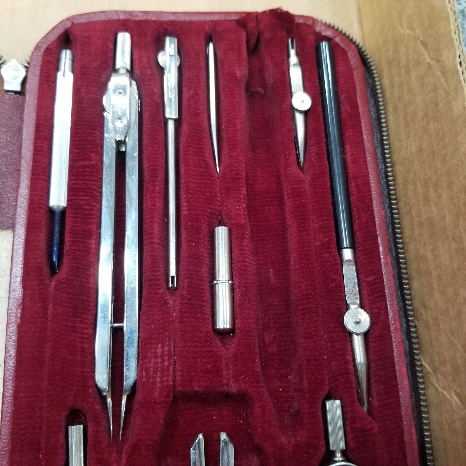 Vintage Fullerton Made in West Germany set #315 Drafting or Compass tools-read