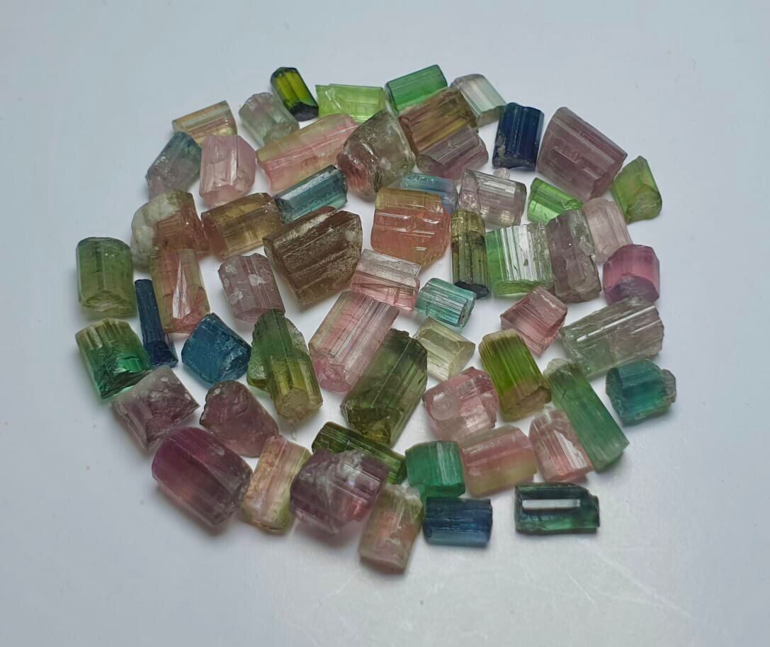 Beautiful Multi Colour Tourmaline Candies From Afghanistan