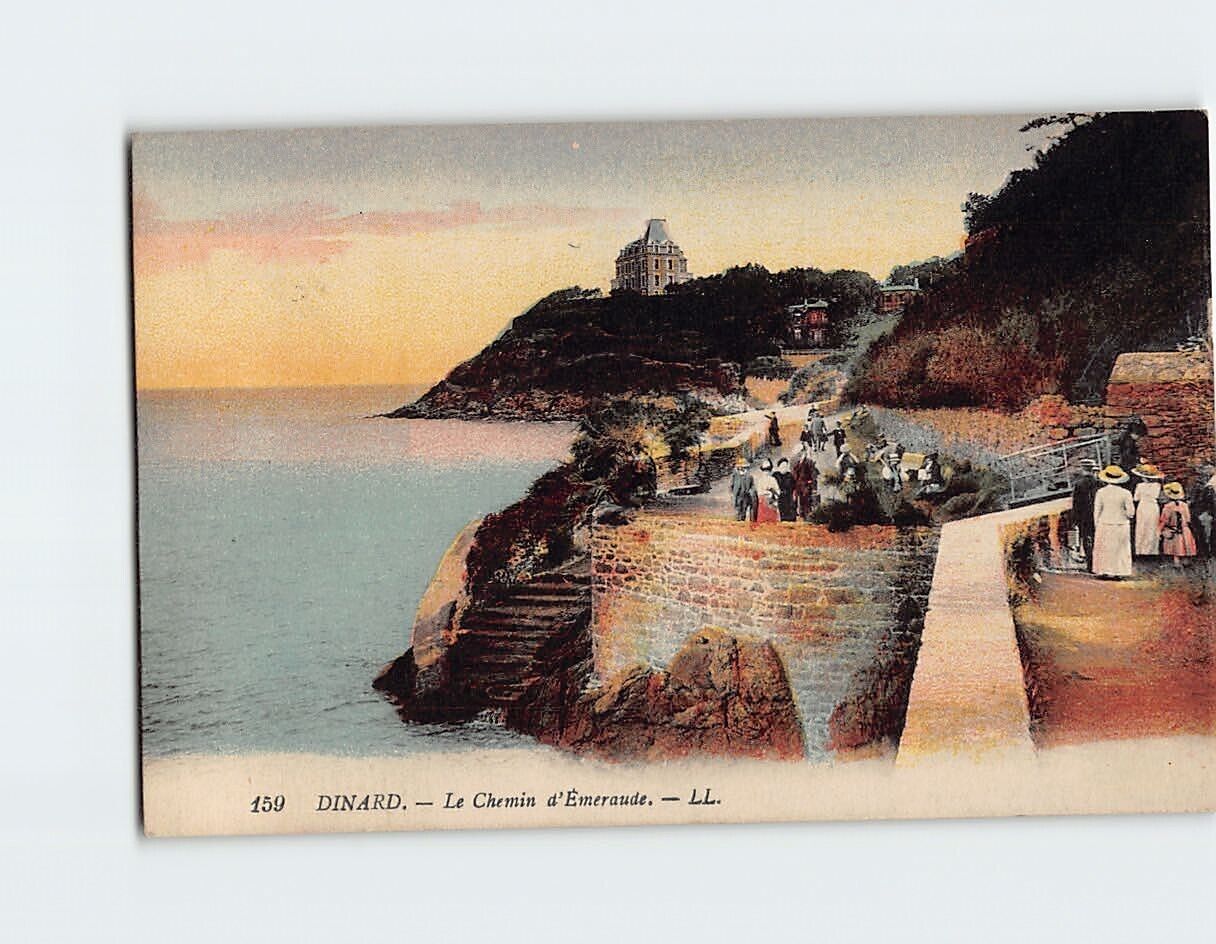 Postcard Le Chemin d'Emeraude Dinard France