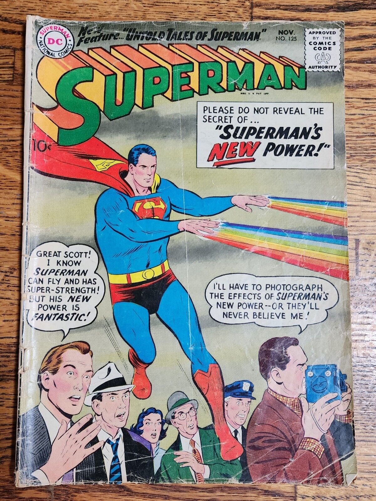 DC Comics-Superman-Supermans New Power-Nov 1958- No 125