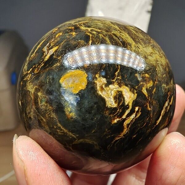 195g WOW Natural Rare Pietrsite Crystal ball Quartz Sphere Healing
