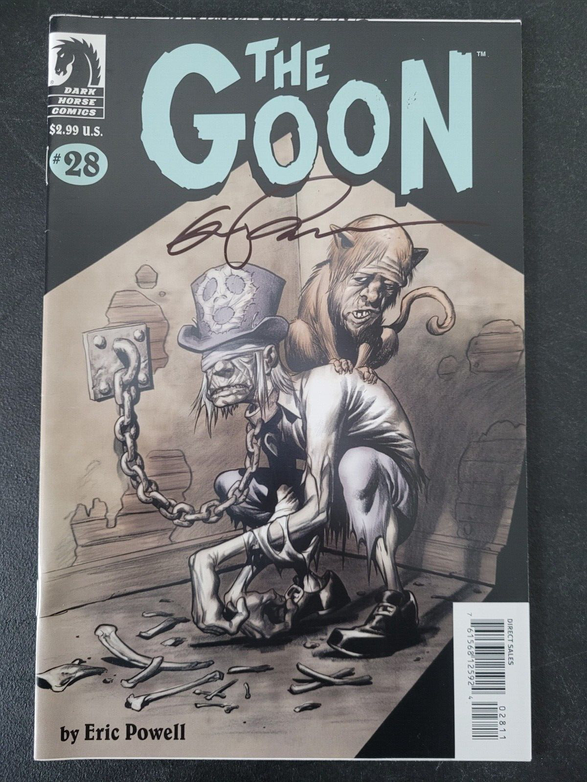 THE GOON #28 (2008) DARK HORSE COMICS AUTOGRAPHED/SIGNED By ERIC POWELL