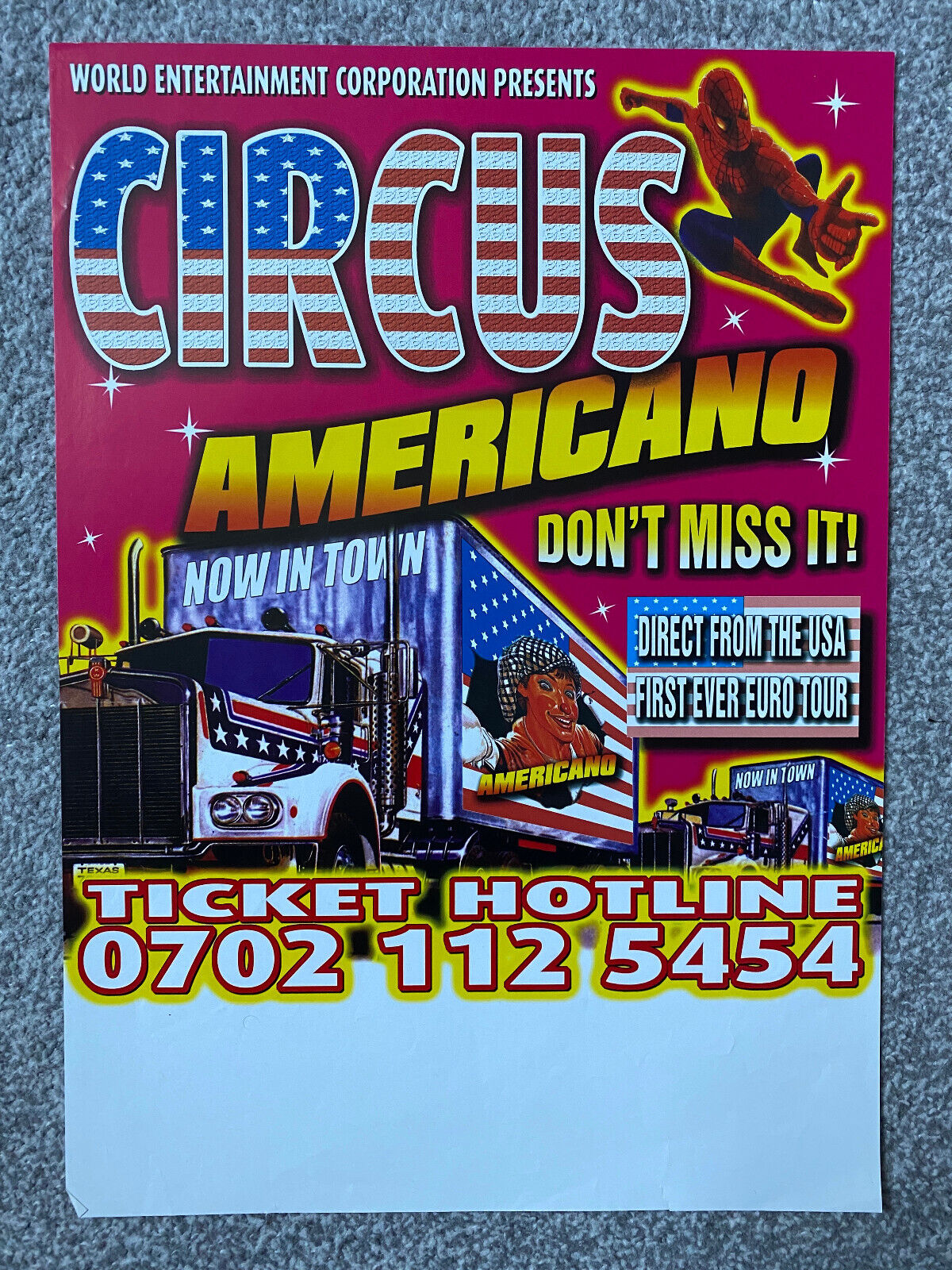 Paulo\'s Americano Circus A3 small poster - 2009 tour
