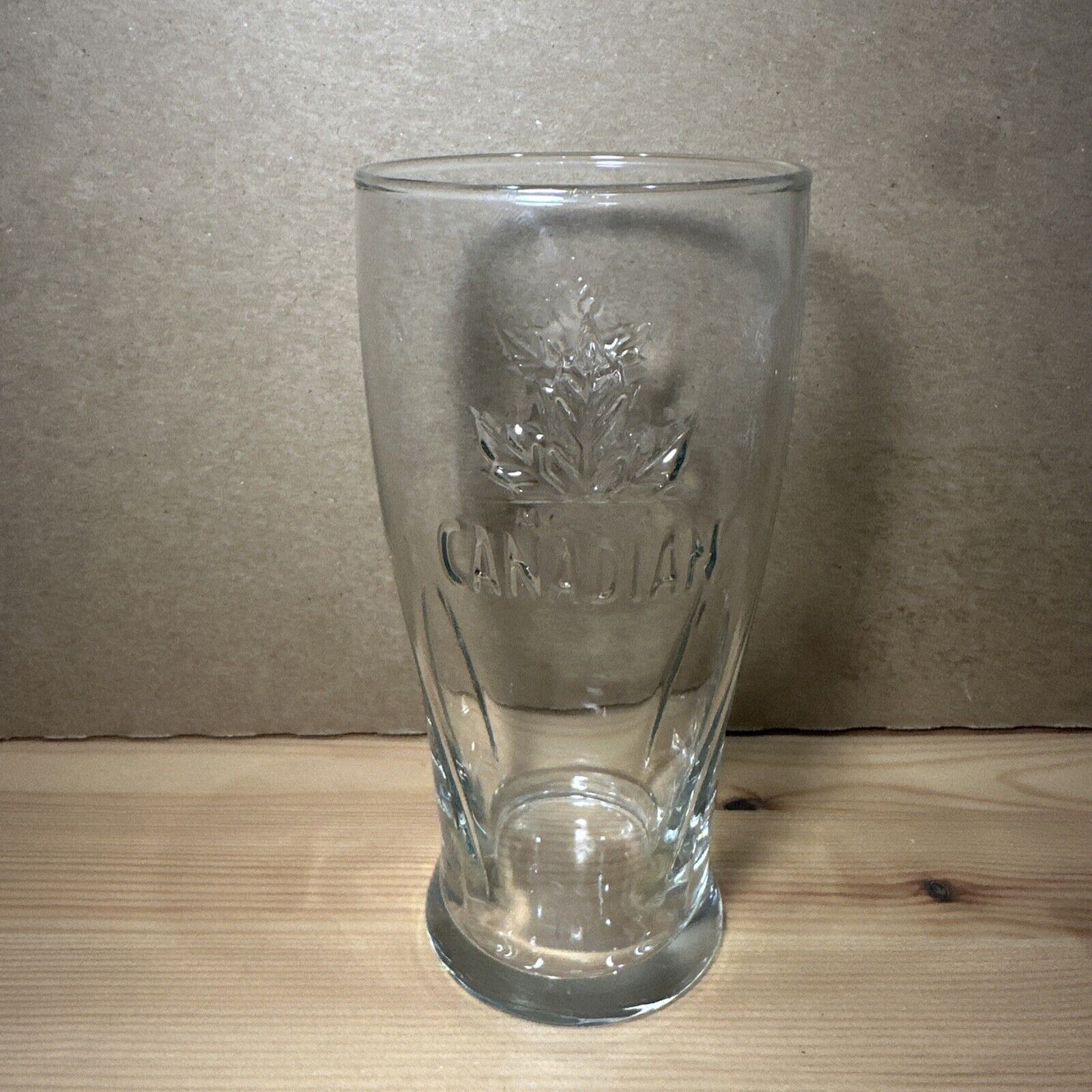 Molson Canadian Embossed Beer Glass