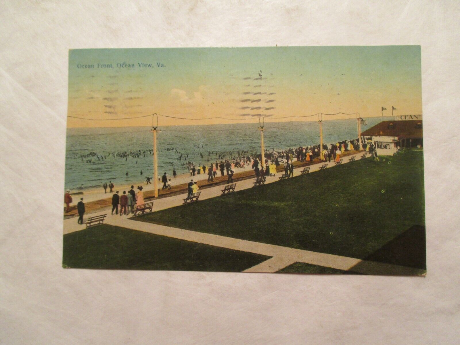 Virginia Postcard Ocean Front Ocean View 1909 VA