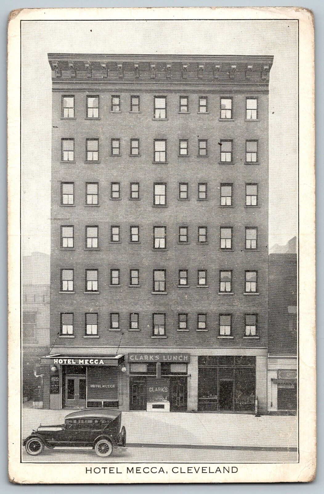Cleveland, Ohio - Hotel Mecca - Vintage Postcard - Unposted
