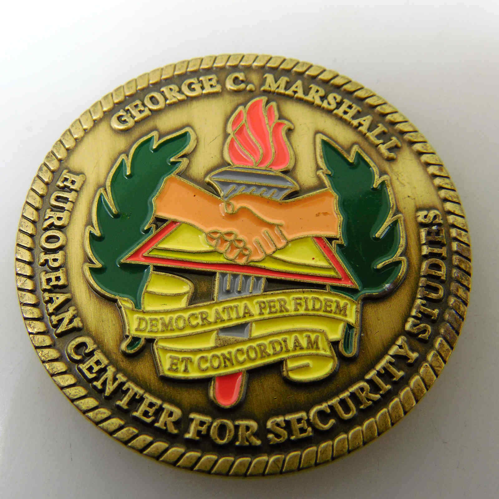 EUROPEAN CENTER FOR SECURITY STUDIES CHALLENGE COIN