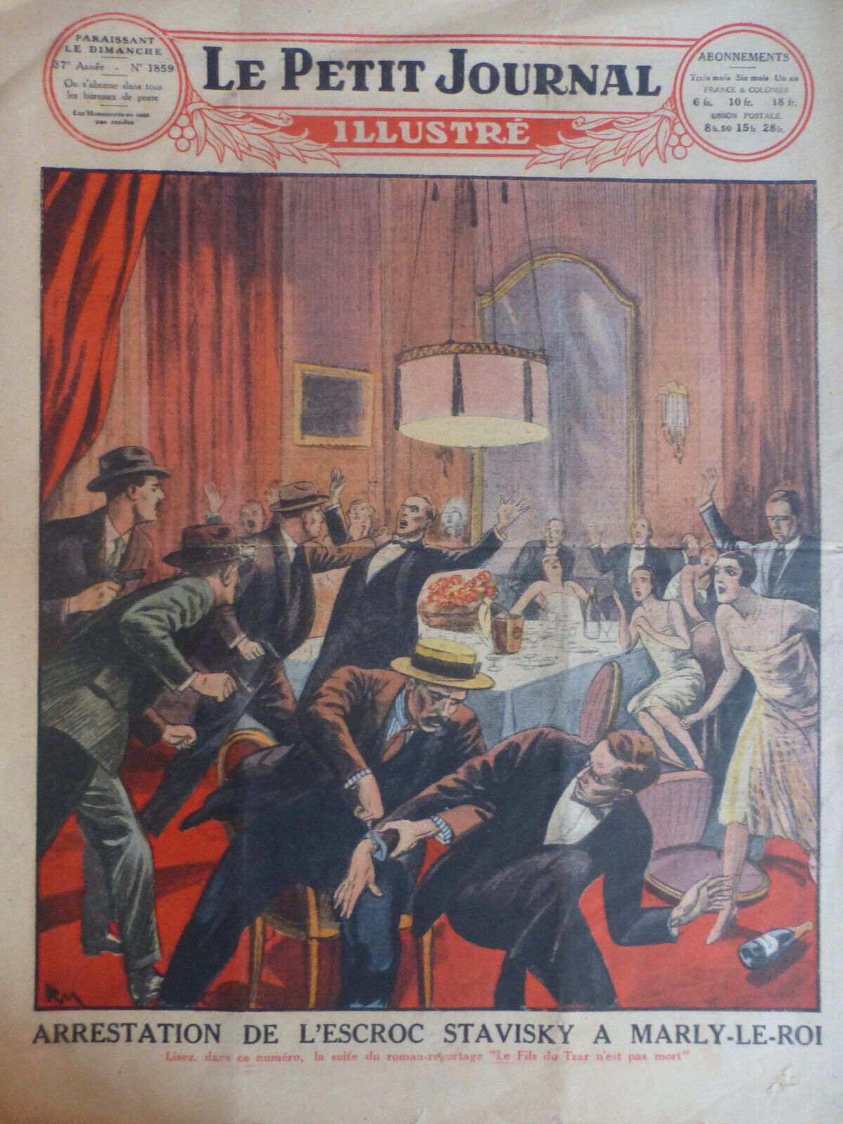 1934 STAVISKI PRINCE 6 ANTIQUE NEWSPAPERS