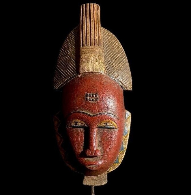 African Authentic Antique Hand Beautiful african mask Wood guro-8783