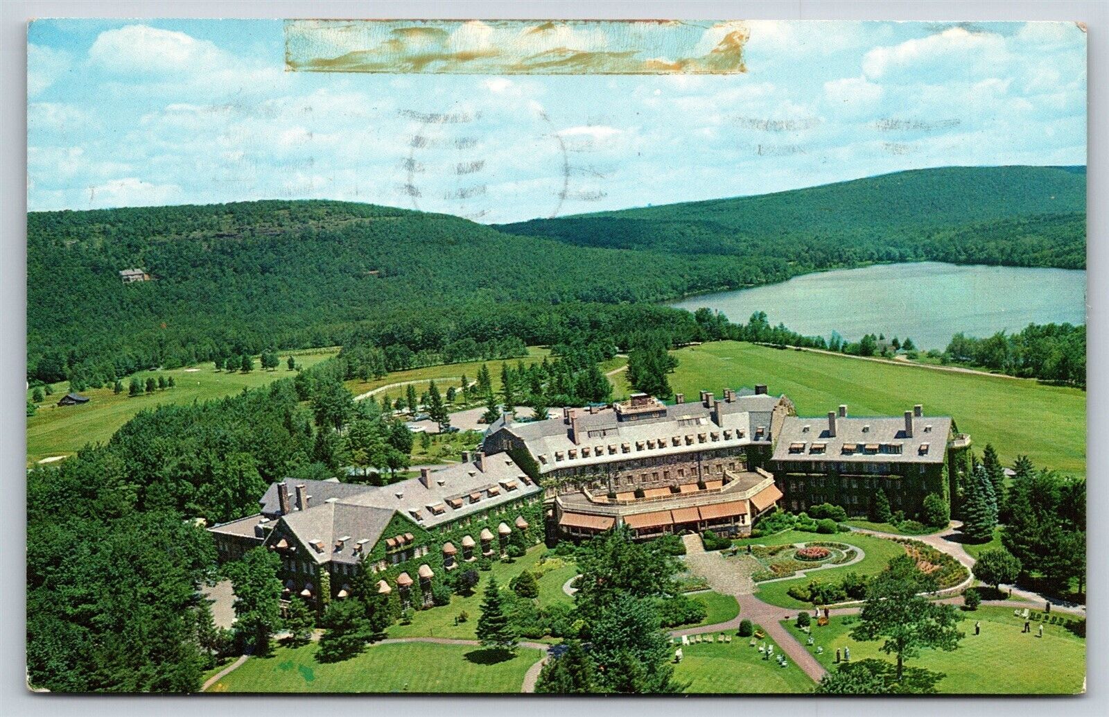 PA Skytop, Skytop Club, Aerial View, Chrome Posted 1962