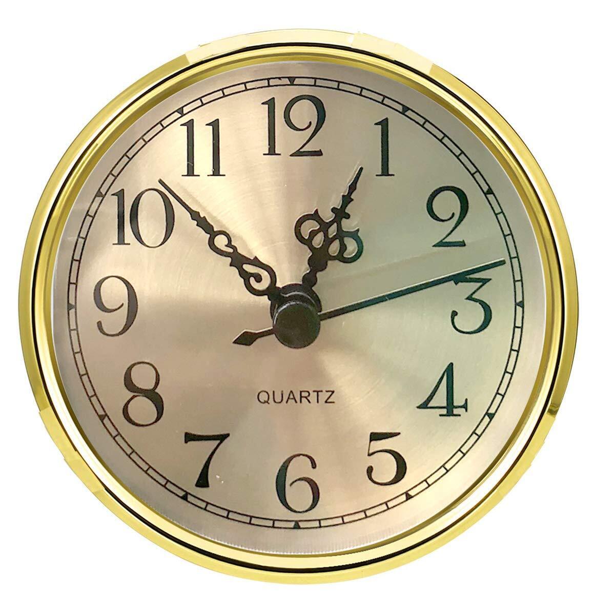 Mini Clock Insert 31/2 Inch (90 Mm) Round Quartz Clock FitUp Movement Miniatur