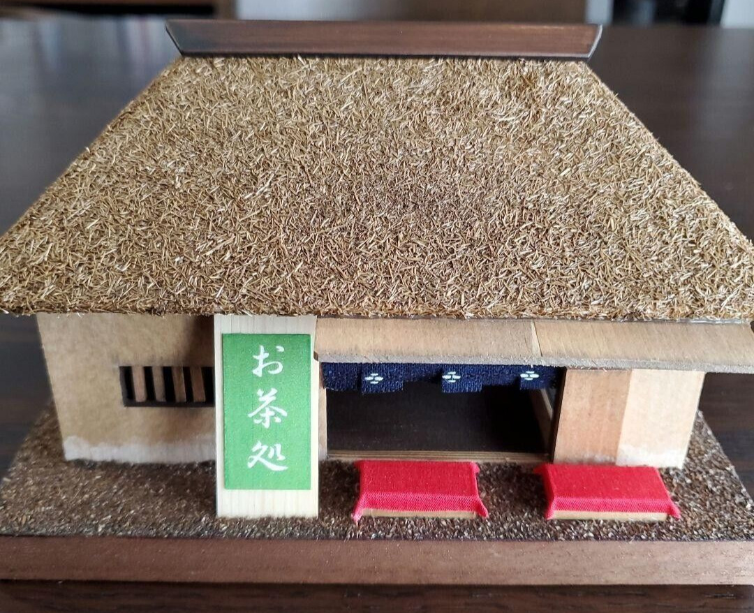 Japanese Miniature Diorama Handmade Old Folk House Teahouse Retro Style FS Unuse