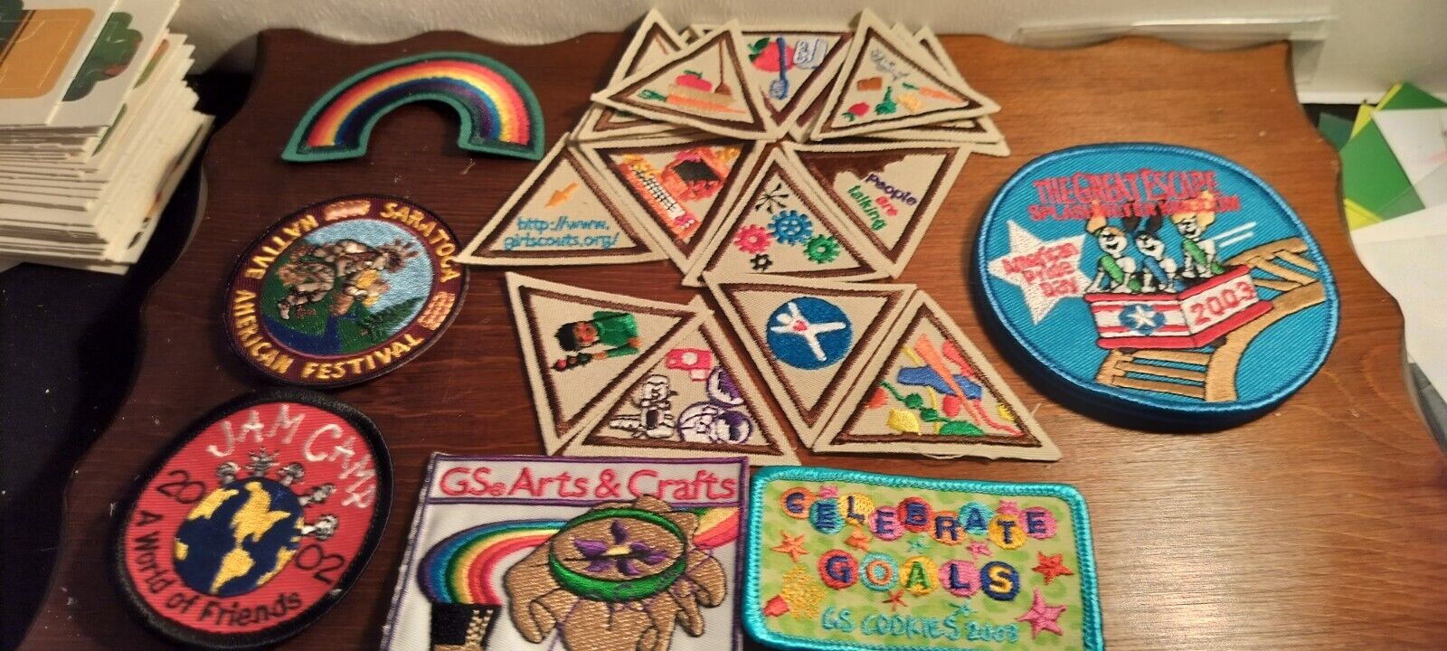 vintage girl scout patches lot of 24