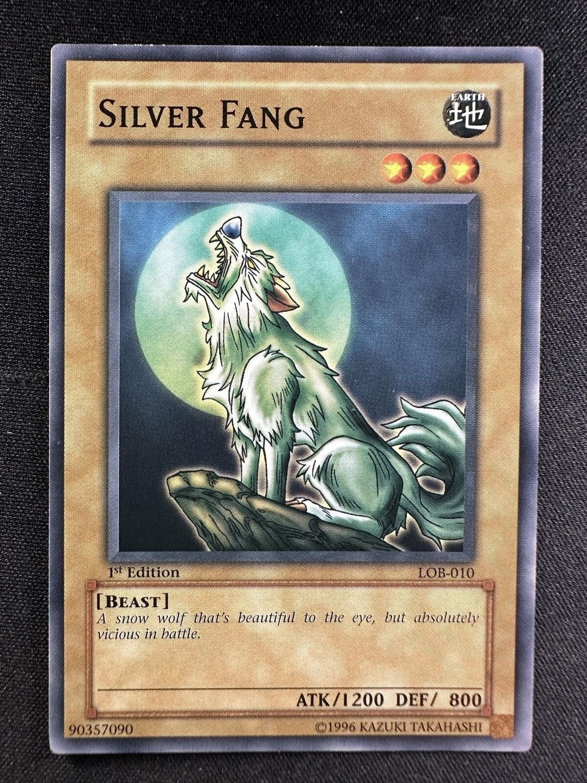 Yu-Gi-Oh TCG LOB-010 Silver Fang 1st Edition Common Normal NM
